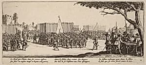 Recruitment of Troops by Gerrit van Schagen after Jacques Callot
