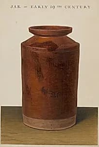 Red Glazed Preserve Jar by Alfred Parys