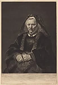 Rembrandt's Wife by Richard Earlom after Rembrandt van Rijn