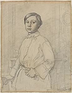 René de Gas [recto] by Edgar Degas