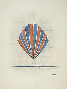 Restoration Drawing: Wall Painting by William McAuley