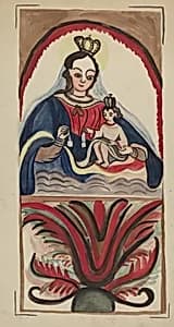 Retablo - Virgin & Child by E. Boyd