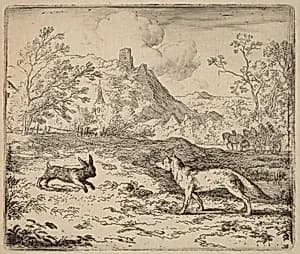 Reynard and the Rabbit by Allart van Everdingen