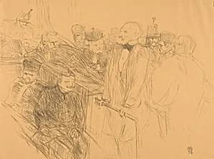 Ribot Deposition (Déposition Ribot) by Henri de Toulouse-Lautrec