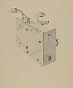 Rim Lock for Door by Donald Streeter