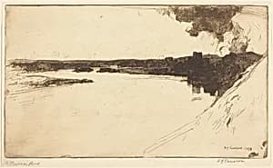 River in Flood by David Young Cameron