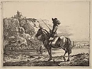 River Landscape with Horseman by Jacob Duck