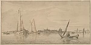 River with Town