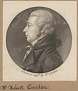 Robert Carter by Charles B. J. Févret de Saint-Mémin