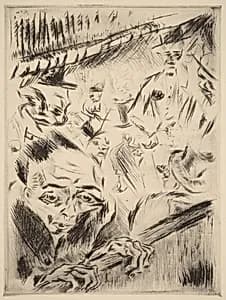 Robert in the Theater by Walter Gramatté
