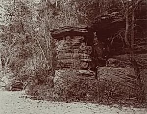 Rock Formation with Figure by Henry Hamilton Bennett