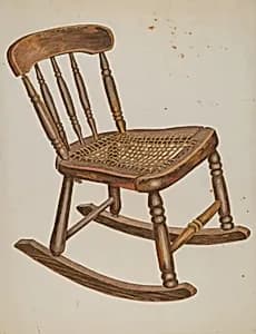 Rocking Chair, Small, Child's by Tulita Westfall