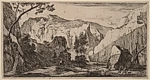Rocky Landscape: pl.2 by Roelant Roghman and Melchior Küsel