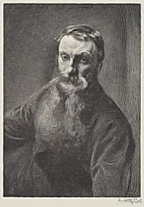 Portrait of Timothy Cole after John Singer Sargent