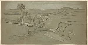 Roman Landscape by Elihu Vedder