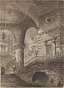 Portrait of French 18th Century Follower of Giovanni Battista Piranesi