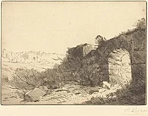 Roman Ruin (Ruine romaine) by Alphonse Legros