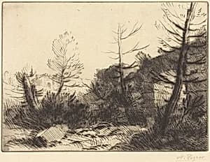 Roman Ruin (Ruine romaine) by Alphonse Legros