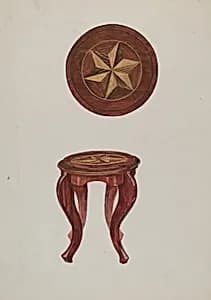 Round Stool by Verna Tallman