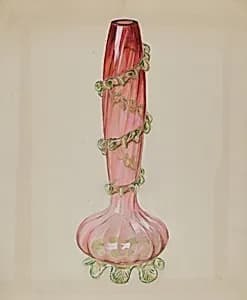 Ruby Vase by Robert Stewart
