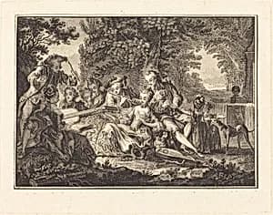 Rural Concert by Joseph de Longueil after Charles Eisen