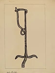 Rush Light Holder by Milton Grubstein