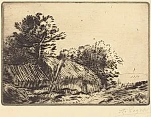 Rustic Scene (Scene rustique) by Alphonse Legros