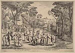 Portrait of Wenceslaus Hollar after Jan Brueghel the Elder, after Pieter Bruegel the Elder 