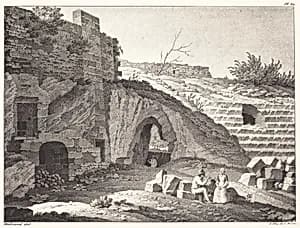 Rustics Picnicking in Ruins by Jean René Méliand