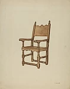 Sacristy chair by Vera Van Voris