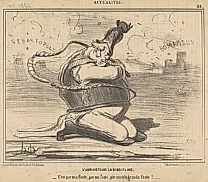 S'administrant la discipline ... by Honoré Daumier