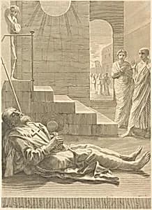 Saint Alexis by Claude Mellan
