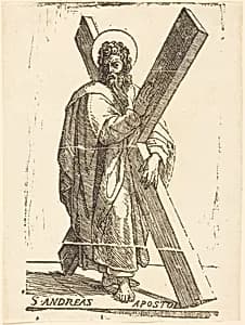Saint Andrew by Italian 16th Century (formerly Jacques Stella)