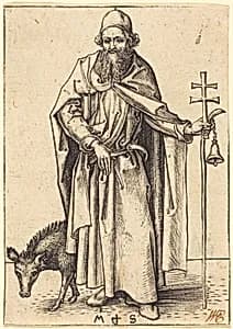 Saint Anthony by Martin Schongauer