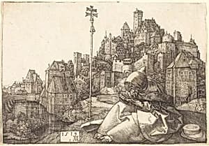Saint Anthony Reading by Albrecht Dürer