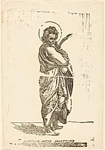 Saint Bartholomew by Italian 16th Century (formerly Jacques Stella)