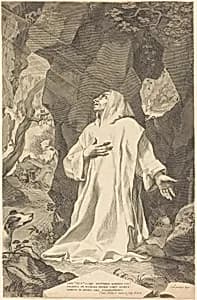 Saint Bruno by Claude Mellan
