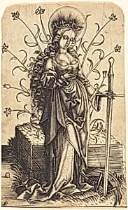 Saint Catherine by Master PW of Cologne