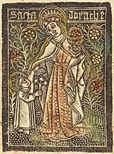 Saint Dorothy by Workshop of Master of the Aachen Madonna