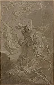 Saint George and the Dragon by Anthonis Sallaert