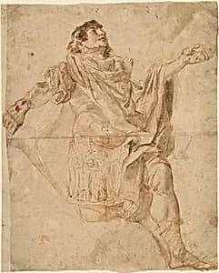 Saint George Kneeling (recto)