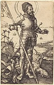 Saint George Standing by Albrecht Dürer