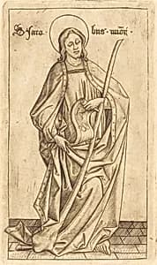 Saint James the Less by Israhel van Meckenem after Master E.S.