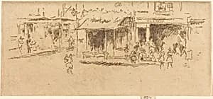 Saint James's Place, Hounsditch by James McNeill Whistler