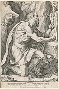 Portrait of Agostino Carracci (finished by Francesco Brizio)