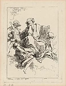 Saint Luke by Jean-Honoré Fragonard after Giovanni Lanfranco