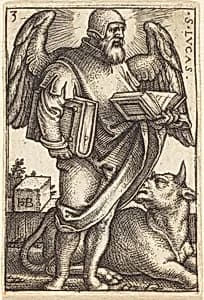 Saint Luke by Sebald Beham