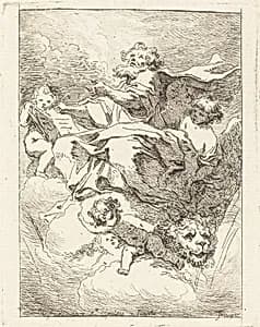 Portrait of Jean-Honoré Fragonard after Giovanni Lanfranco