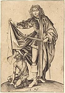 Portrait of Israhel van Meckenem after Martin Schongauer