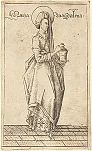 Saint Mary Magdalene by Israhel van Meckenem